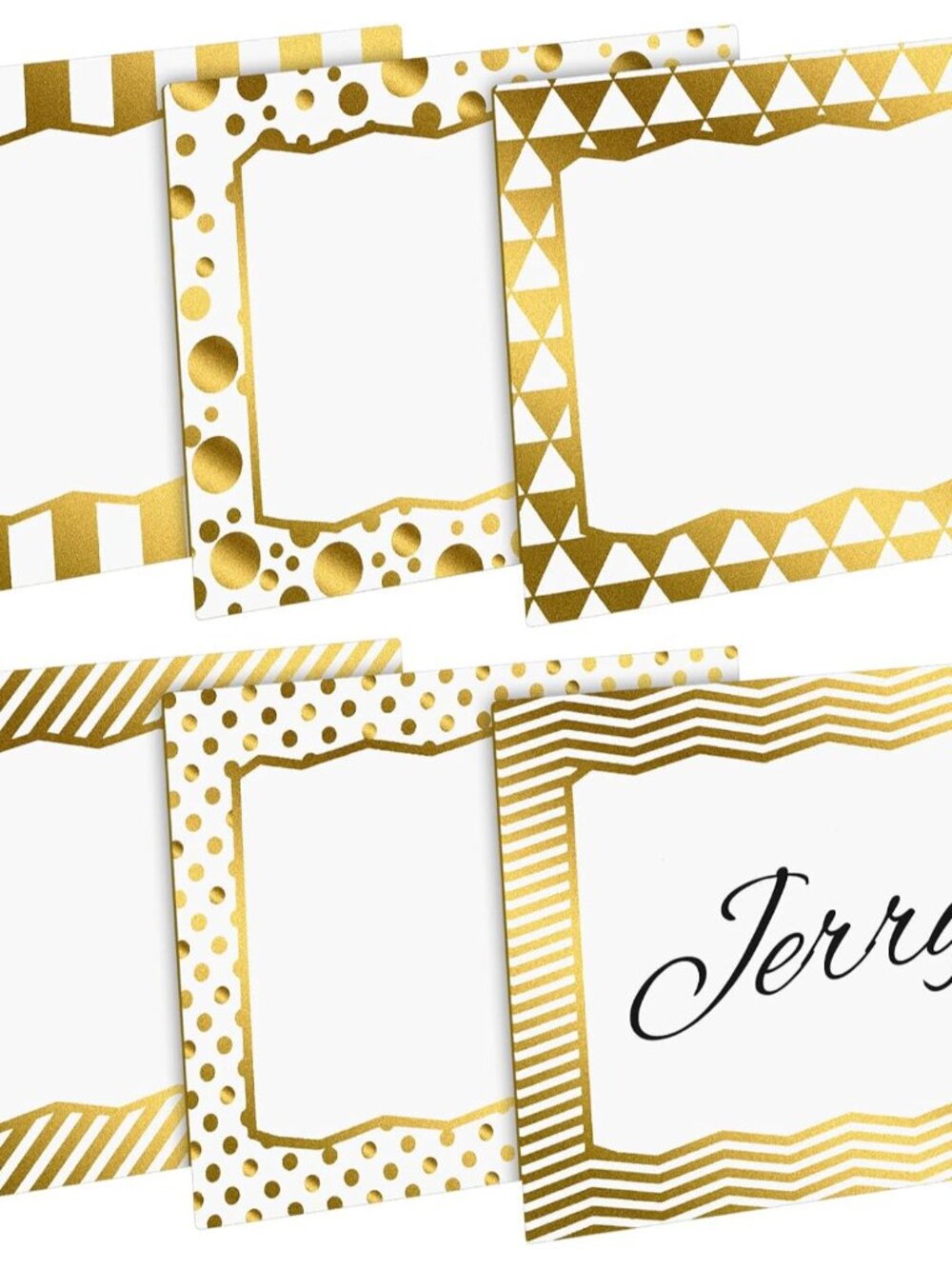 240 Pcs Gold Name Tags Sticker, Self Adhesive Labels, Elegant Style